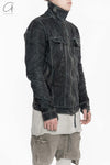 BORIS BIDJAN SABERI Horse Leather Top SS22 TEJANA 1.3 FMM20020 Ink Grey